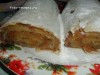 Постный пирог-штрудель с яблоками