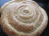 Сырный пирог с луком и мясом " Улитка"