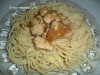 Спагетти с куриным филе в соевом соусе