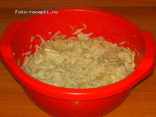 бабка макаронная с яблоками5.JPG