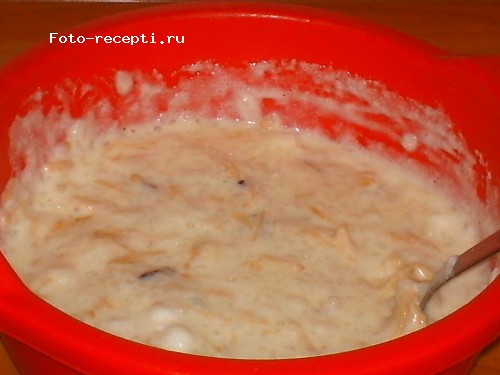 Бабка рисовая с яблоками и изюмом5.JPG