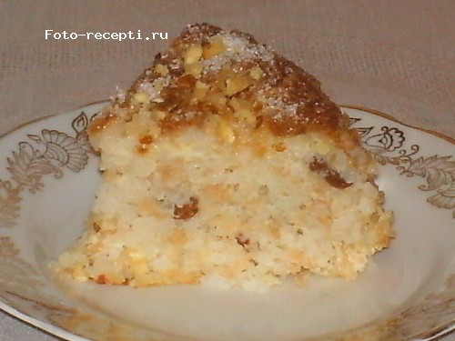 Бабка рисовая с яблоками и изюмом7.JPG