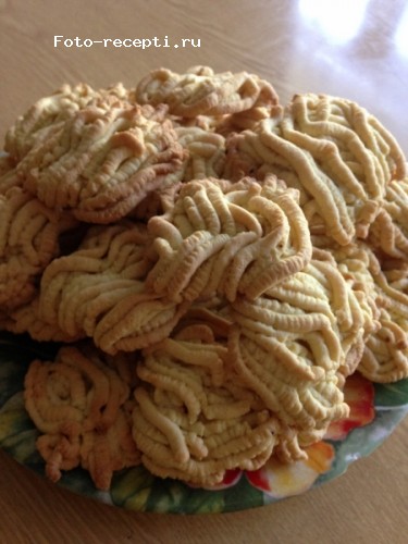 Печенье Мимоза через мясорубку