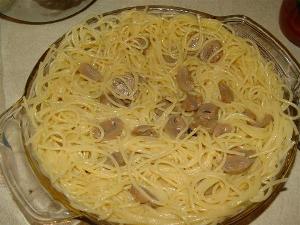 Пирог из спагетти пошаговый с фотографиями