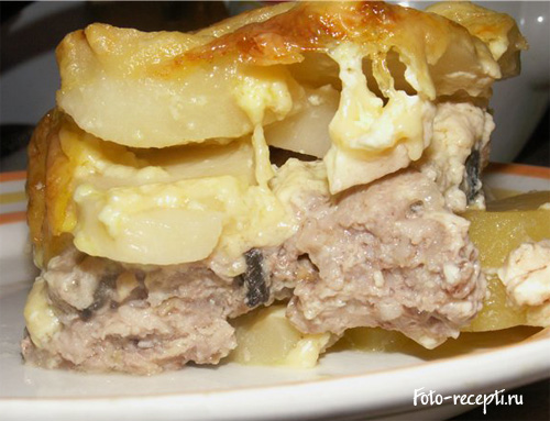 Запеканка картофельная с мясом (2)