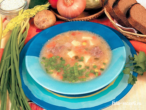 Рецепт супа из баранины с ячневой крупой