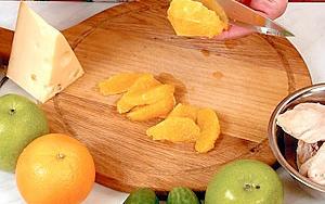 Рецепт приготовления салата из курицы с апельсинами