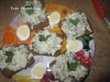 Закусочный салат с курицей и грибами