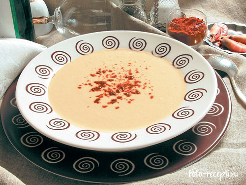 Рецепт приготовления супа-пюре с креветками